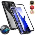 thumbnail image 1 of Funda magnética compatible con Huawei Mate 20 Pro, cubierta protectora de vidrio templado transparente de doble cara, 1 of 5