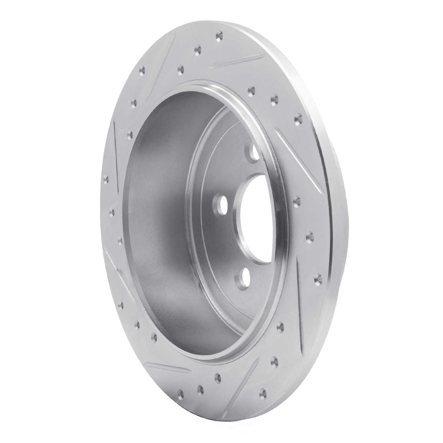 Dynamic Friction Company 631-42019L DFC Brake Rotor - Drilled And Slotted - Silver