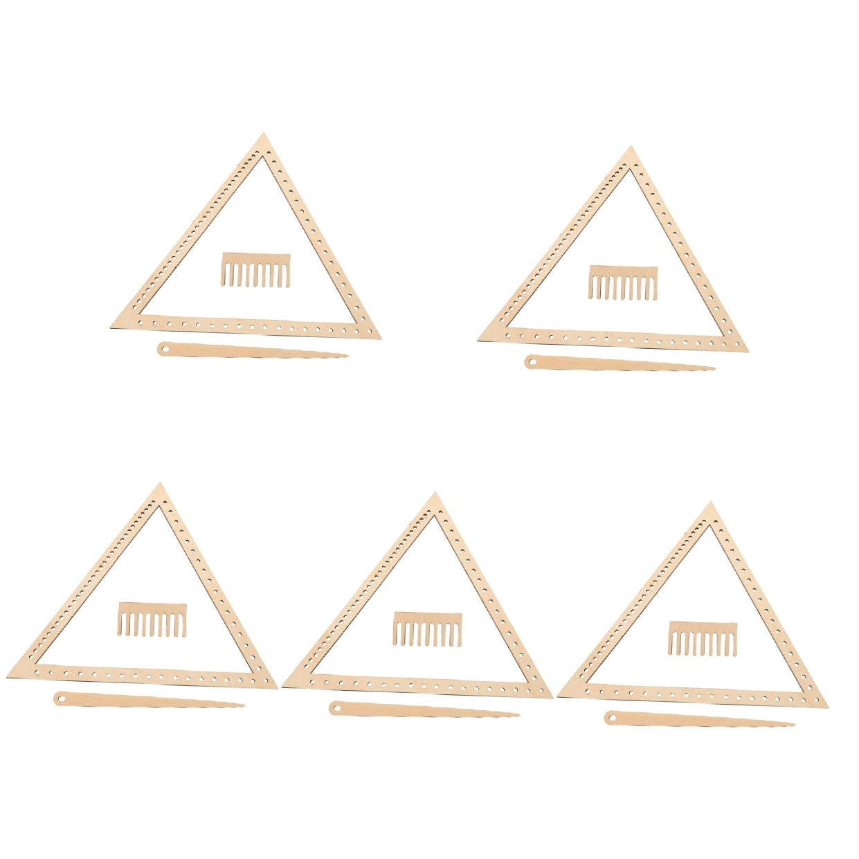 HOMEMAXS 5 Sets  Weaving Loom Crafting Weaving Triangle Weaving Handcraft Weave Board Weaving Tool