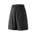 thumbnail image 4 of Besolor Mens Plus Size Running Shorts Drawstring Elastic Waisted Casual Loose Outdoor Athletic Track Shorts with Pockets(4X-Large,Black), 4 of 4