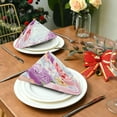 thumbnail image 3 of GZHJMY Set of 6 Spring Wildflowers Satin Napkin Square 20 Inches Table Napkins Soft Smooth Decorative Napkins for Wedding Banquet Party Decoration, 3 of 6