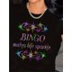 thumbnail image 1 of [Regular Size Tee] Sparkle & Shine: Women's Regular Size Casual Tee - Geometric Print, Short Sleeve, Round Neck, Stretchy Cotton Blend, Machine Washable - Perfect for Spring & Summer, 1 of 7