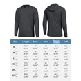 thumbnail image 4 of TRYSIL Men's Athletic Hooded UPF 50+ Sun Protection Long Sleeve Fishing Running Rash Guards Shirts, 4 of 6