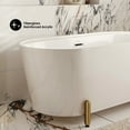 thumbnail image 3 of Monaco 59" Freestanding Bathtub with Brushed Gold Stand, 3 of 9