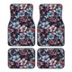thumbnail image 1 of Balery Flowers ad Butterflies Juego de 4 Alfombrillas para Auto, Revestimientos de Caucho Resistente, Diseño Antideslizante, 1 of 7