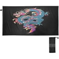 thumbnail image 2 of Dreamtimes Oriental Dragon Beach Towel Quick Dry Absorbent Bath Towels Sandproof Lightweight Towel for Gym Yoga Sports Swimming 31x71in, 2 of 7