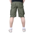 thumbnail image 3 of Cargo Shorts for Men Work Summer Casual Relaxed Loose Fit Baggy Big and Tall Multi-Pockets Green 36, 3 of 3