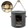 thumbnail image 1 of Hat Storage Box Large   Felt Hat Organizer Straw Hat Box with Clear Panel, 1 of 10