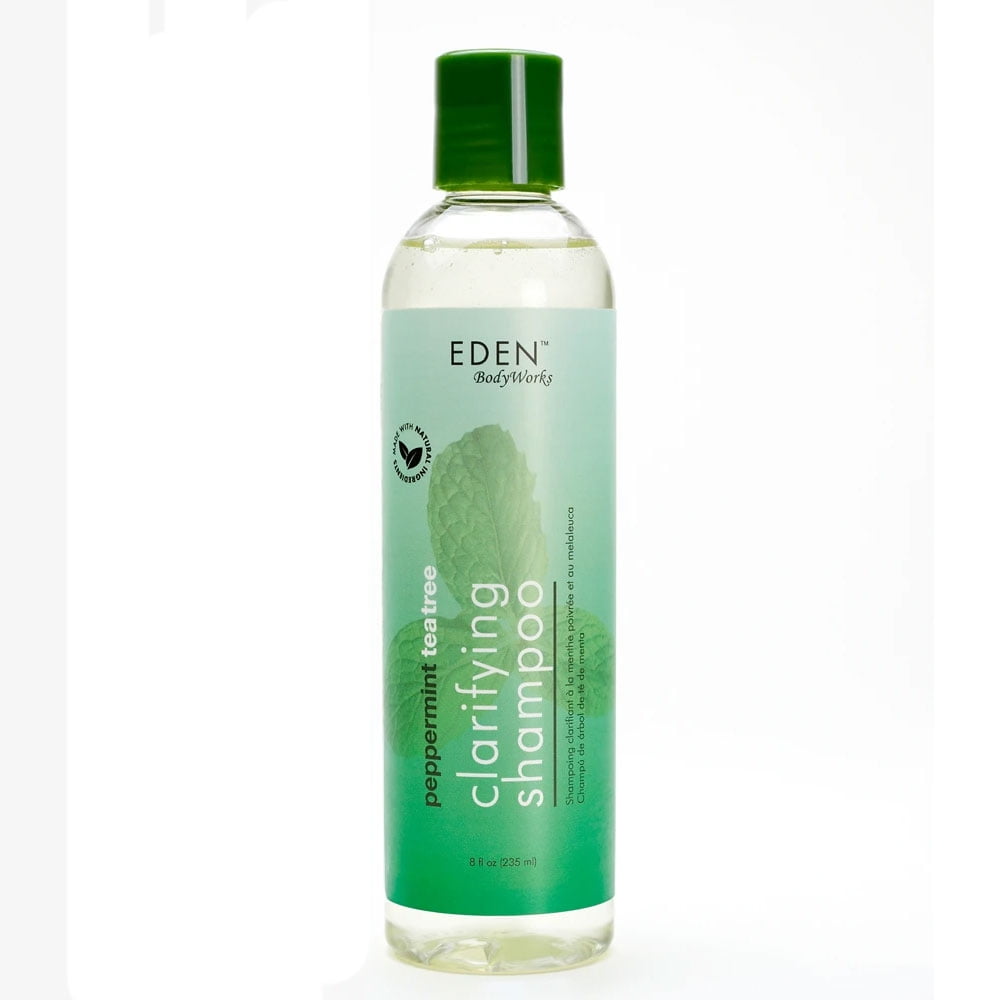 Eden Body Works Peppermint Tea Tree Clarifying Shampoo, 8 Oz