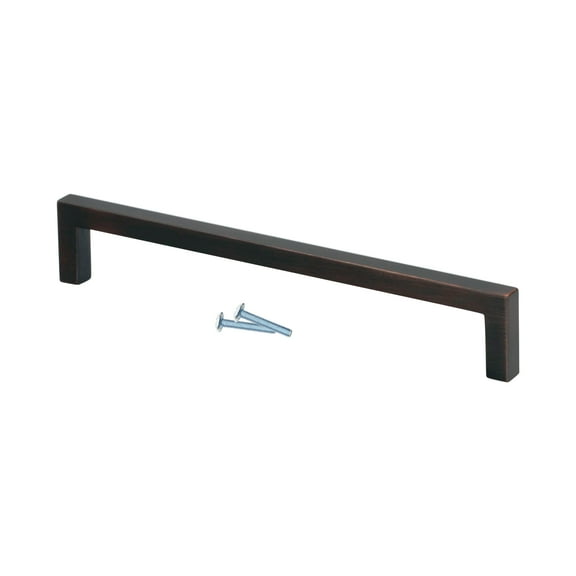 Modern Style 7-9/16" (192mm) Inch Center To Center, Overall Length 7-15/16" Brushed Oil-Rubbed Bronze, Cabinet Hardware Pull / Handle