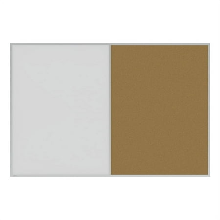 UPC: 0014935334819 | Ghent Aluminum Framed Markerboard and Cork Combo Board 4 H x 6 W