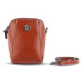 thumbnail image 3 of Bolso Pequeño Piel Vaca Encerada Piel Auténtica Bandolera para Mujer Bolso para Cartera (marrón) Marrón, 3 of 9