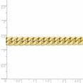thumbnail image 5 of 10K Yellow Gold chain Curb 24 in 7.3 mm Semi-Solid Miami Cuban, 5 of 5