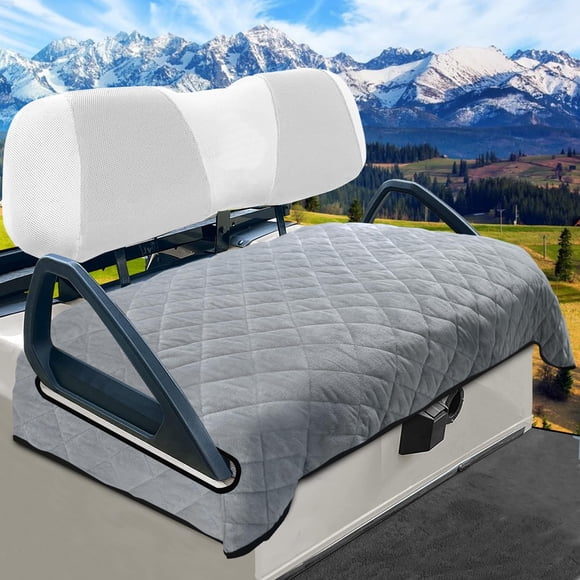 Fundas de asiento para carrito de golf YOKYHOM para clima frío/frío, 2 asientos
