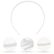 thumbnail image 4 of 12 diademas anchas para el pelo, accesorios para el cabello para mujer (blanco), 4 of 5