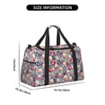 thumbnail image 3 of Disketp music Skull record Retro Bolsa de Viaje Tipo Duffle, Bolso de Mano para Fin de Semana para Mujer, Bolsa de Gimnasio Ligera para Hombre, Esencial para Viajes, 3 of 7