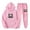 Pink, variant on Women's 2 Piece Sweatsuit Christmas Print Casual Oversized Outfits Long Sleeve Hooded Sweatshirt Jogging Pants with Pockets, Yellow, XXXL
