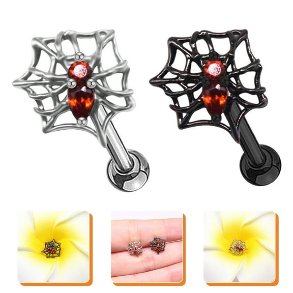 ETHZZLE Earrings For Women Red 2Pcs