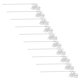 thumbnail image 5 of TABLETREANDS 10Pcs Silver Butterfly Hairpins Decorative Hair Sticks for Buns Wedding and Hanfu Accessories, 5 of 8
