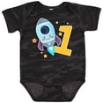 thumbnail image 3 of Inktastic Rocket Spaceship Happy First Birthday Boys or Girls Baby Bodysuit, 3 of 5