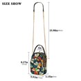 thumbnail image 2 of FORMRS Crossbody Bag for Women Quilted Travel Shoulder Cell Phone Purse with Chain Strap Handbag, Green Clover Pattern, 2 of 7