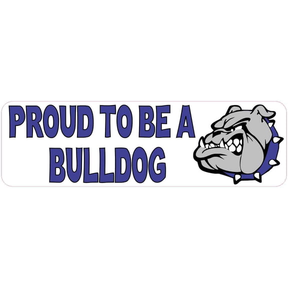 10in x 3in Blue Proud To Be A Bulldog Magnet