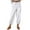 White, variant on YYDGH Women's High Waist Pants Drawstring Capri Pants with Pockets Wide Leg Cropped Pants for Women Navy Blue Navy Blue