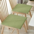 thumbnail image 3 of Yeetfub Chair Pads Seat Cushions for office Chairs with Ties Square Strap Garden Chair Pads Seat Cushion for Outdoor Bistros Stool Patio Dining Room Linen 16x16In, 3 of 4