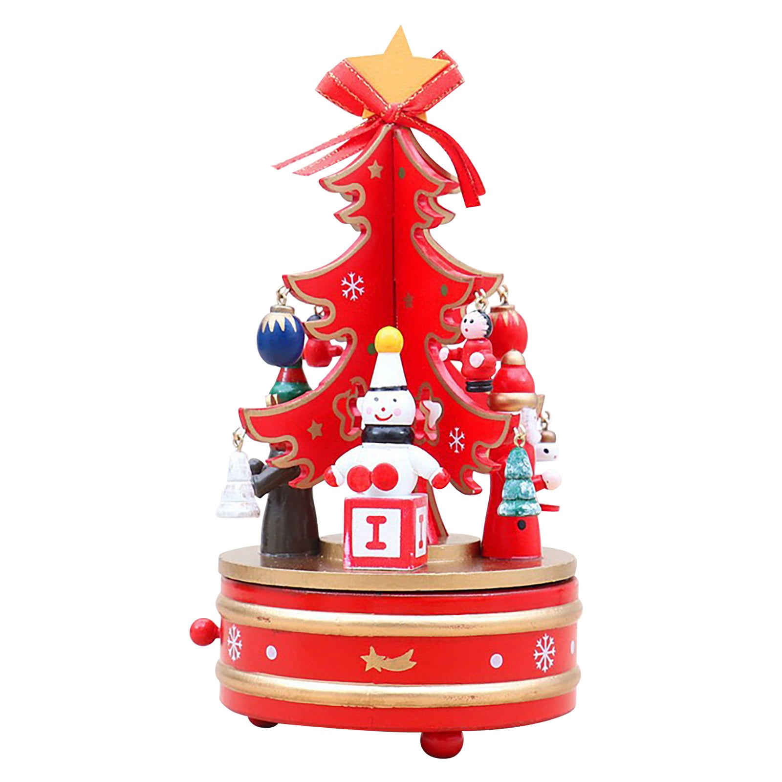Njspdjh Music Boxes For Girls Christmas Decorations Christmas Wooden