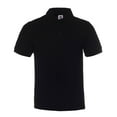 thumbnail image 3 of Men's 100% Cotton Knitted Polo Shirt Short Sleeve Classic Casual T-Shirt in 15 Colors, 3 of 15