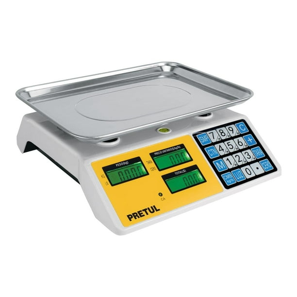 Pretul BASE-30P, Báscula electrónica multifunciones capacidad 30kg báteria recargable