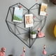 thumbnail image 3 of Estantes de pared de hierro en forma de corazón, estantería artística, estante de rejilla en forma de corazón, caja flotante, decoración de pared de malla, fotos, soporte para postales, 3 of 8