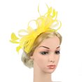 thumbnail image 3 of Bandeau Jaune pour Femmes à Moins de 10$, Chapeau de Fête de Thé, Accessoires de Robe de Mariage, 3 of 7