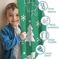 thumbnail image 3 of Blackout Kids Curtains,Green Christmas Tree Pattern Childrens Insulated Curtains Set Of 2,Bedroom Essentials,Toddler Room Decor 52"x84", 3 of 5