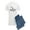 With Blue Strpe Pant, variant on - Id Rather Be Golfing Pajamas - Men's Light Pajamas