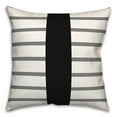 thumbnail image 2 of Creative Products Mirrored Stripes Gray 16 x 16 Indoor / Outdoor Pillow, 2 of 3