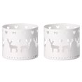 thumbnail image 2 of Candelabros de Navidad ANGGREK 2 Piezas de Hierro con Patrón Hueco, 2 of 8