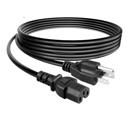 RiteAV - Heavy Duty Power Cord - 4 Feet - Black | NEMA 5-15P to IEC 60320 C15, 14AWG, 15A, SJT, 125V