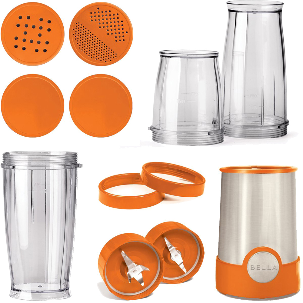 Bella 12 Piece Rocket Blender Stainless Steel And Black 13586