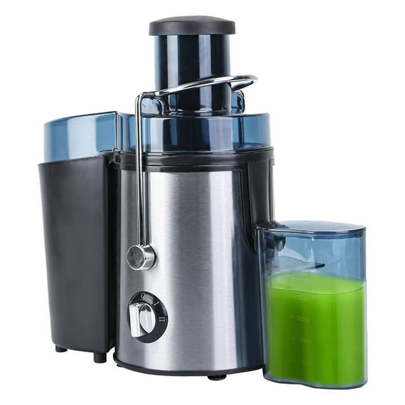 ikaufen 1000W Centrifugal Juicer Machine - 65mm Wide Feed Chute, 3 Modes (Dual Speed Manual), Stainless Steel Juice Extractor for Fruits & Vegetables, Easy to Clean & Safe Operation
