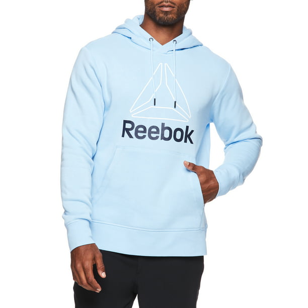 Reebok Mens and Big Mens Active Pullover Delta Fleece Hoodie, Up to 3XL