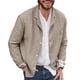 thumbnail image 1 of Top De Chaqueta De Traje Casual, Chaqueta De Traje De Hombre Transpirable De Color Puro De Un Solo Pecho Amigable Con La Piel Para Fiesta Para Viajes Para Hombre ANGGREK Otros, 1 of 6