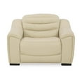 thumbnail image 5 of Bowery Hill Modern Leather Power Recliner with Headrest in Beige, 5 of 7