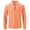 Orange, variant on Jalioing Men's Casual Tops Fashion Basic Long Sleeve Half Zip Collared Shirt Solid Color Business Golf Shirt