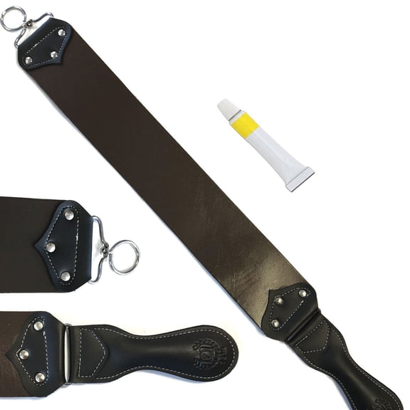 Professional Barber Leather Strop Straight Razor Sharpening Shave Shaving Strap