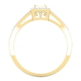 thumbnail image 4 of Dazzlingrock Collection 0.35 Carat (Ctw) 10K Princess & Round White Diamond Ladies Bridal Engagement Ring, Yellow Gold, Size 4, 4 of 7