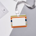 thumbnail image 6 of Kdxio Colorful Pastel Stripes Card Badge Holder Work Badge Sleeve for Office, School, Factory, ID Credit Cards, Driver Licenses and Passes, 6 of 7