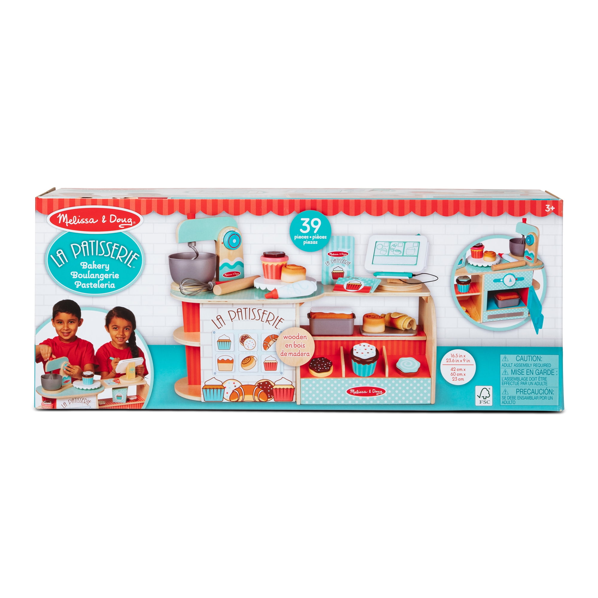 Melissa & Doug, Wooden La Patisserie Bakery, 39 Pieces, FSC