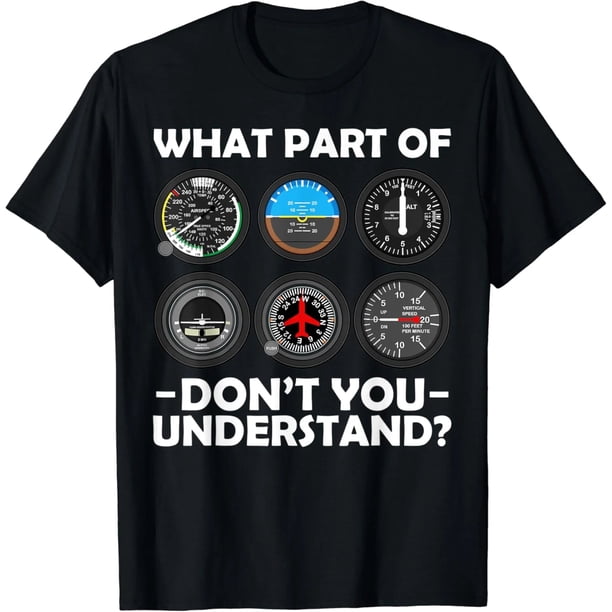 Playera de Aviación para Mujer - Diseño Divertido de Piloto y Mecánica, T-Shirt Negra