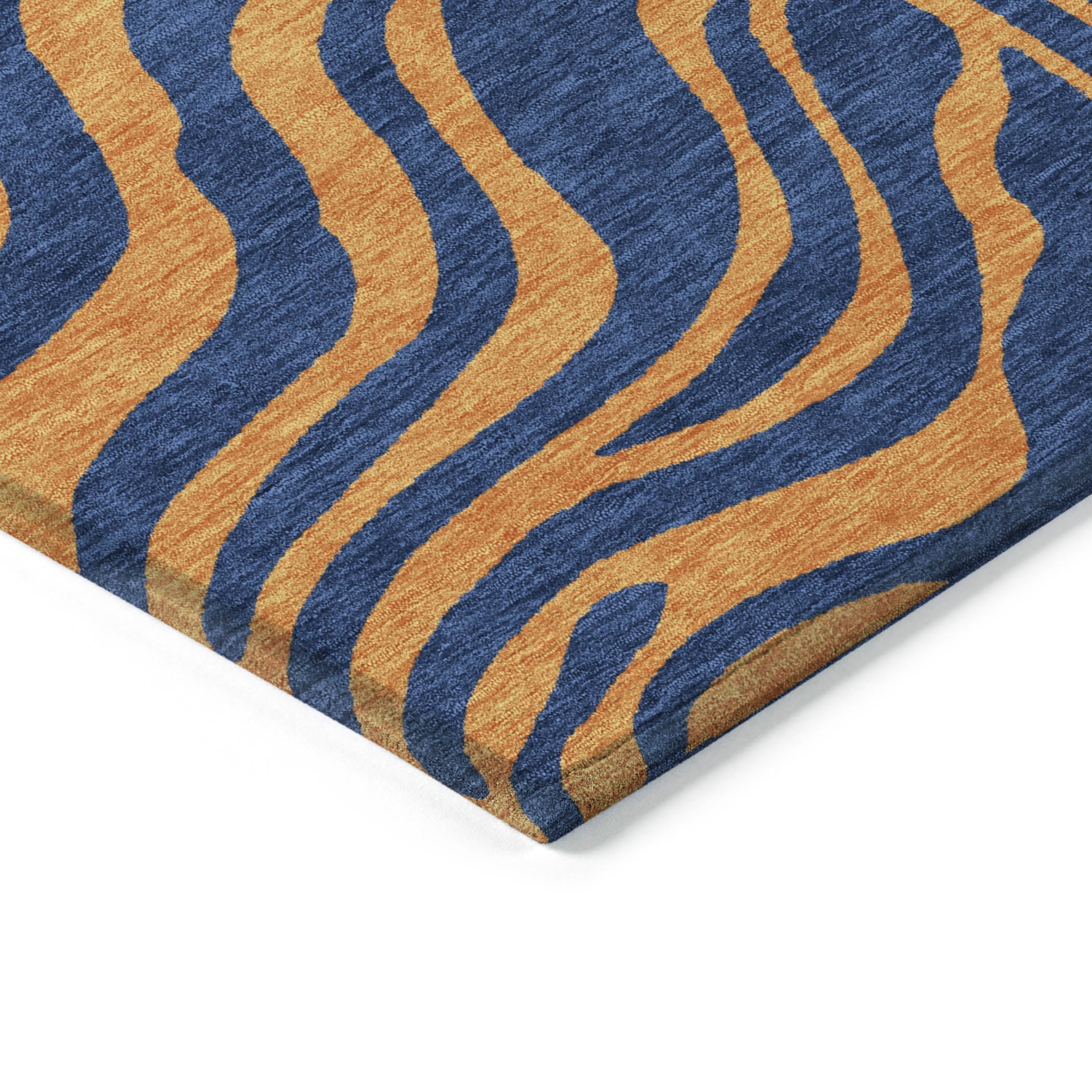 Addison Rugs Chantille Indoor/Outdoor Transitional Animal Print Navy Washable Rectangle Rug, 2'6" x 3'10"